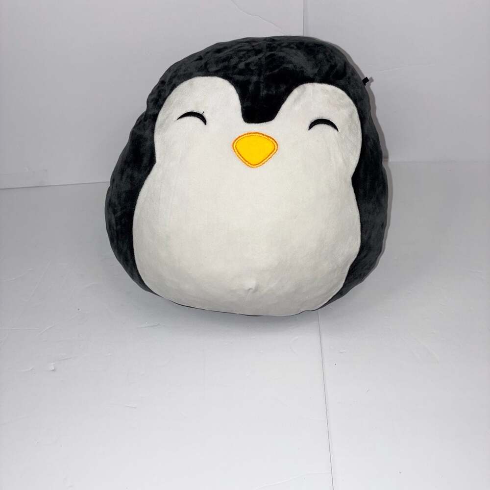 Squishmallows Luna the Black Penguin Plush Toy